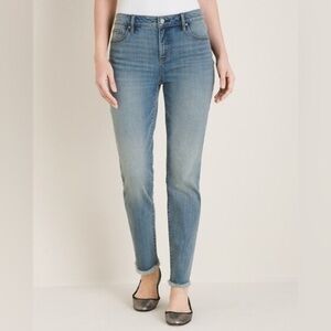 Chico’s So Slimming Girlfriend Slim Leg Ankle Jeans
